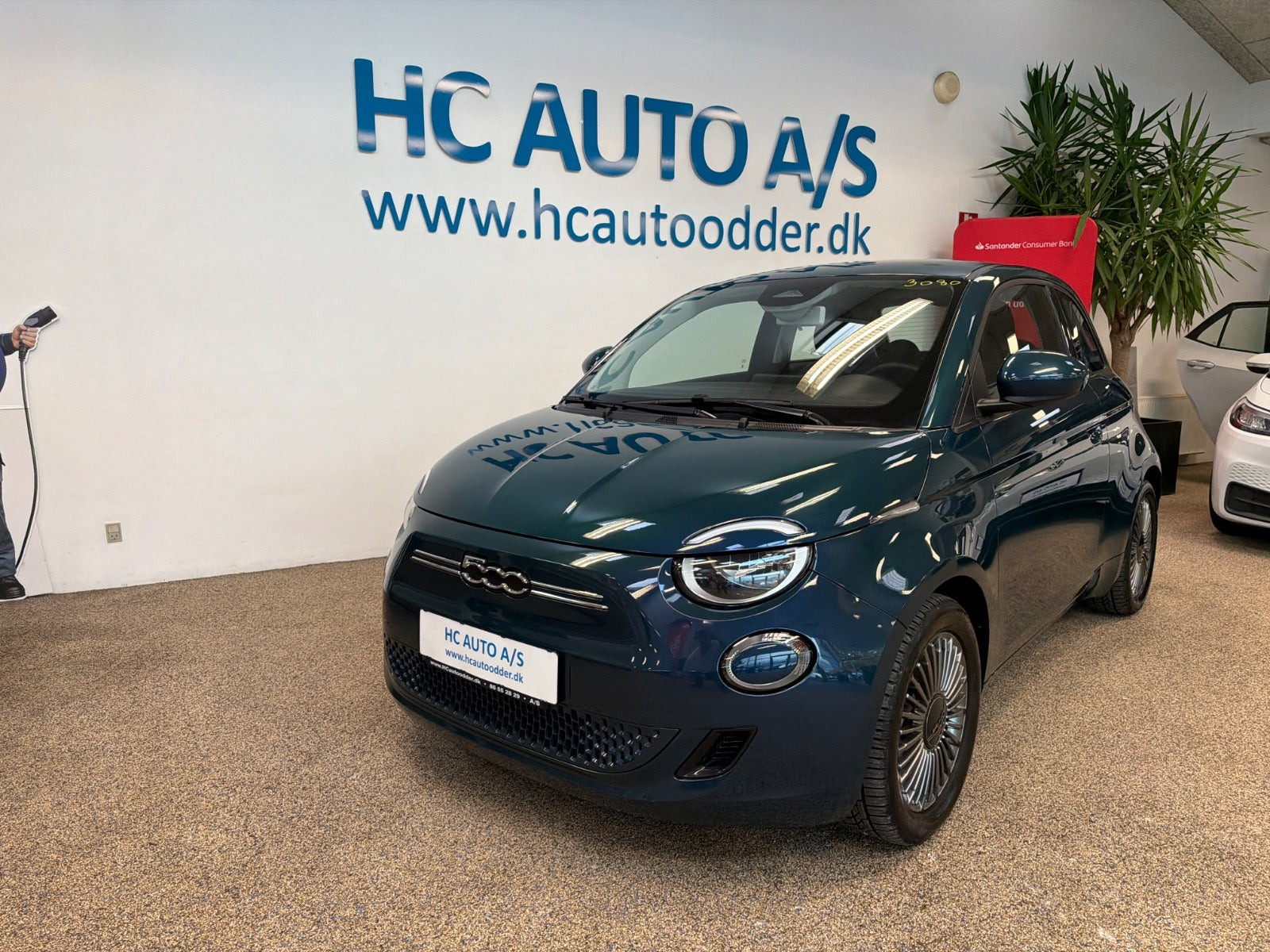 Grøn Fiat 500e fra 2022