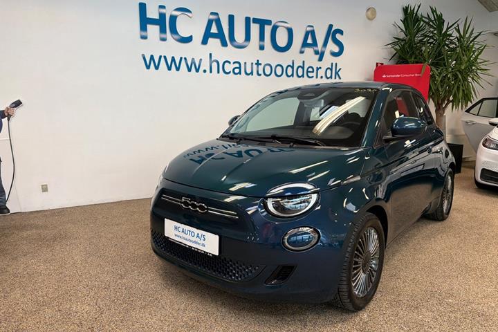 Grøn Fiat 500e fra 2022