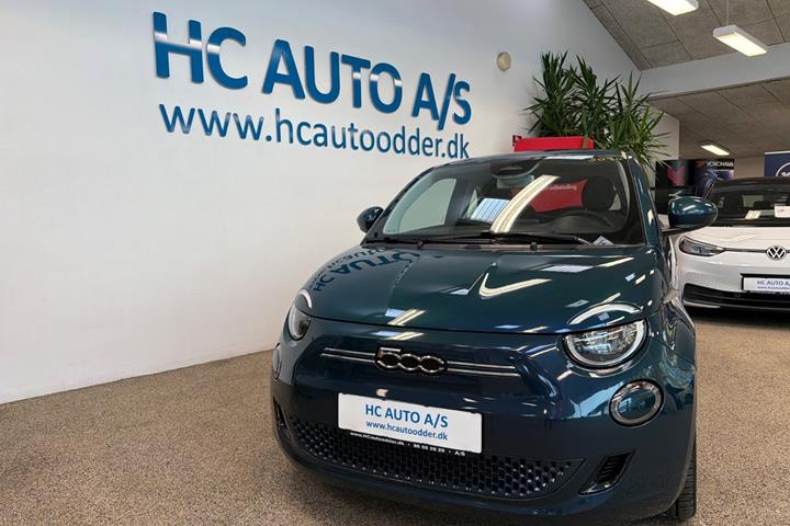 Grøn Fiat 500e fra 2022