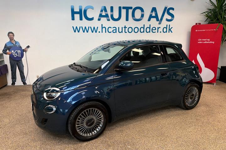 Grøn Fiat 500e fra 2022