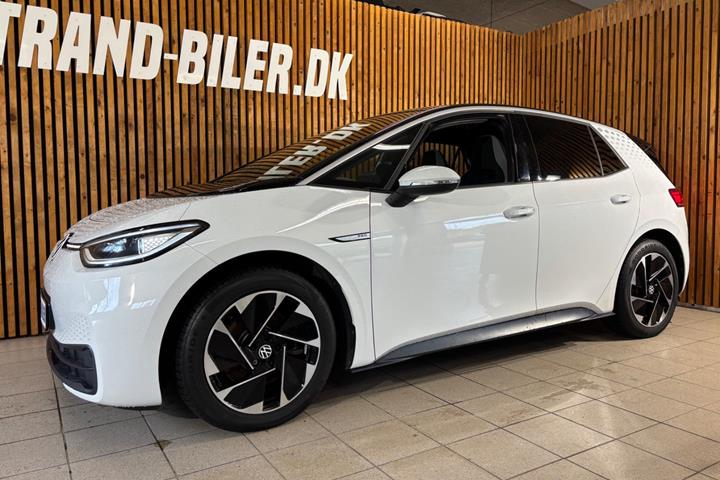 Hvid VW ID.3 fra 2021