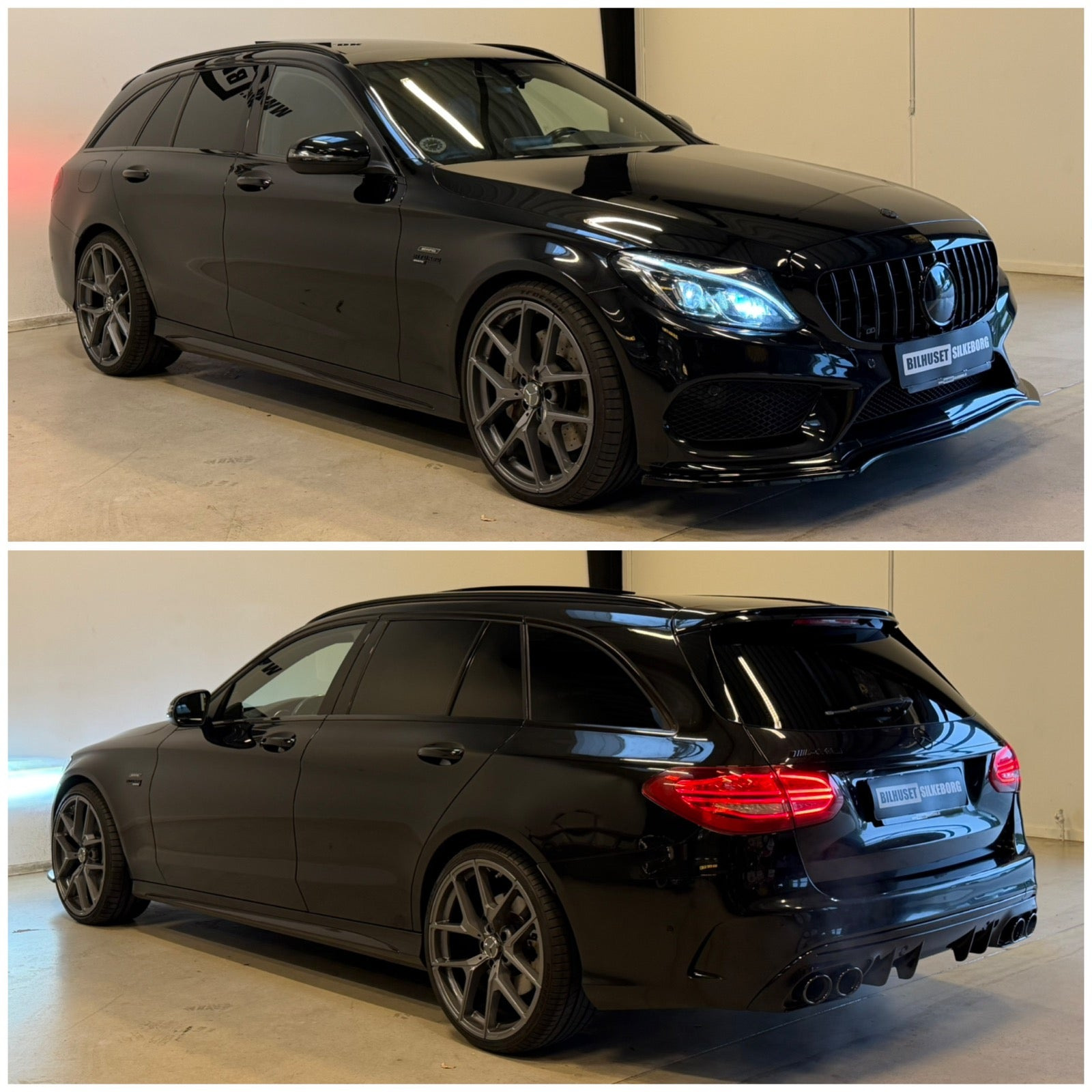 Hvid Mercedes C450 fra 2016