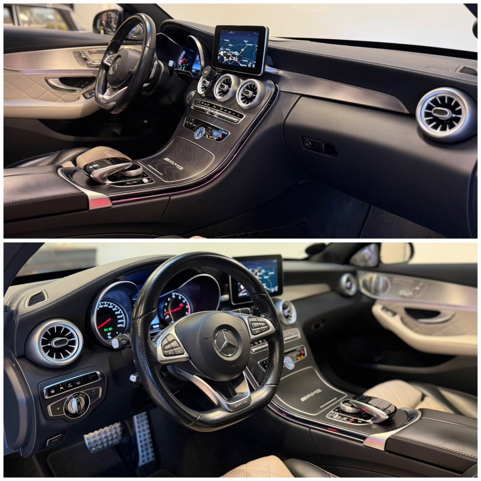 Hvid Mercedes C450 fra 2016