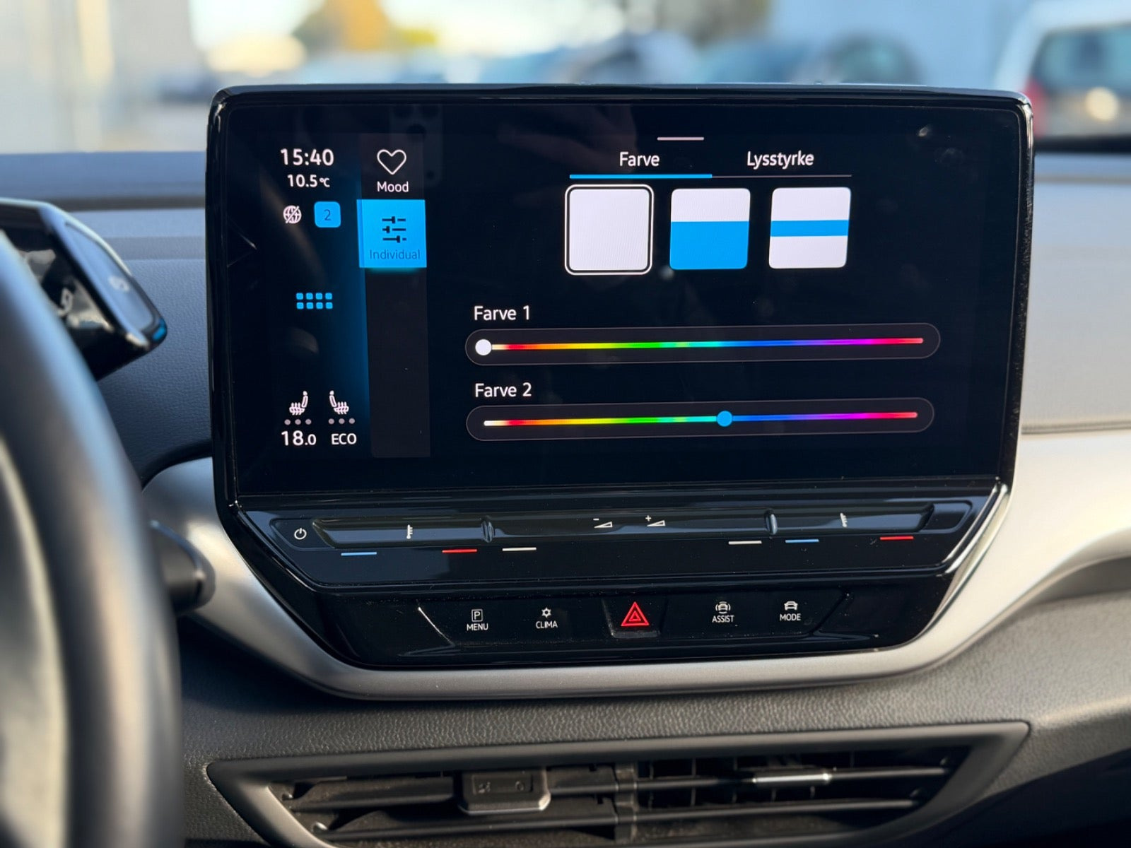 Blå VW ID.4 fra 2023