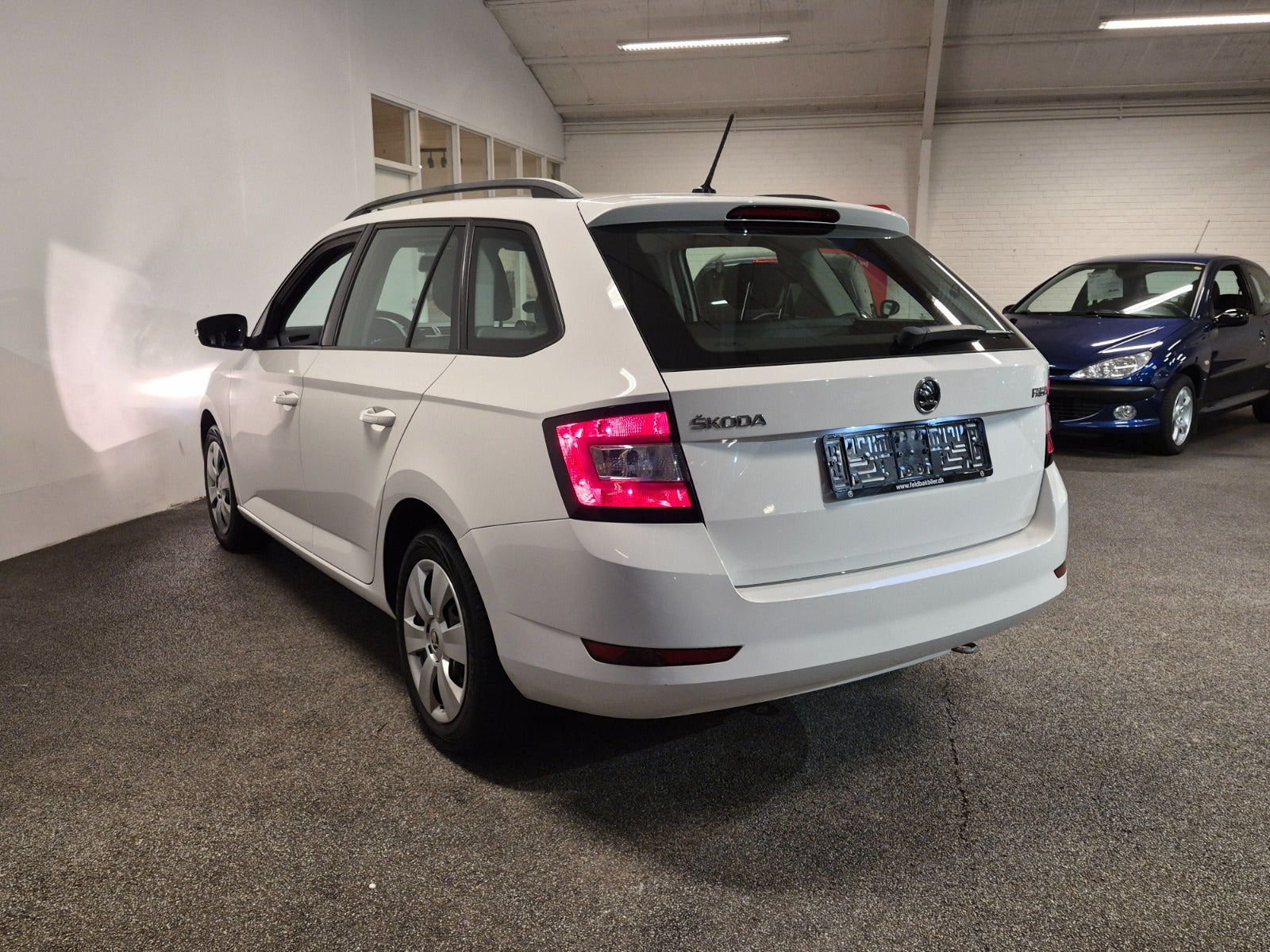 Hvid Skoda Fabia fra 2019
