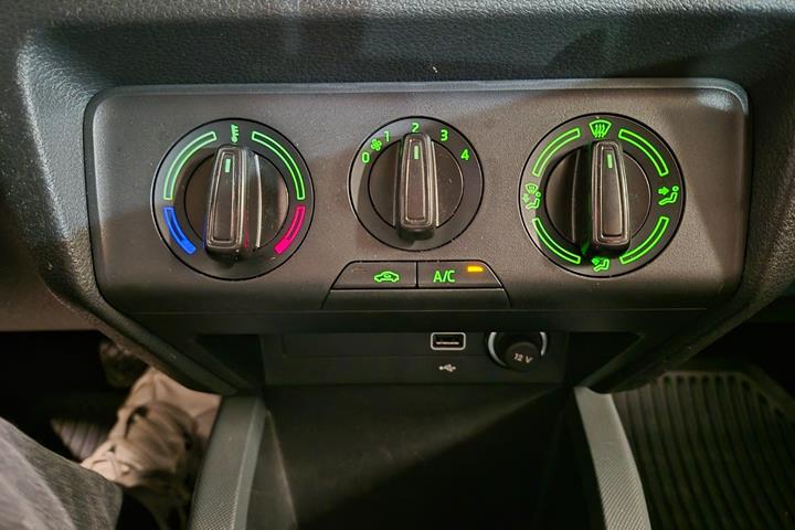 Hvid Skoda Fabia fra 2019