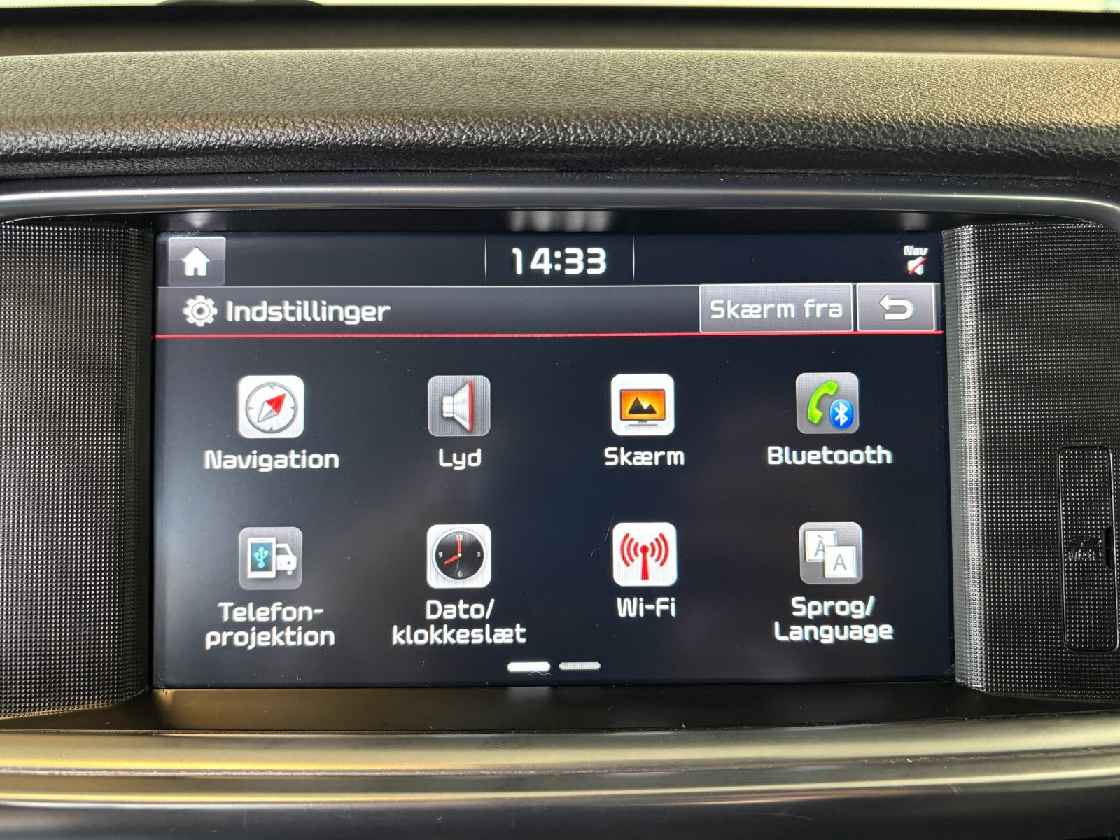 Sort Kia Optima fra 2018