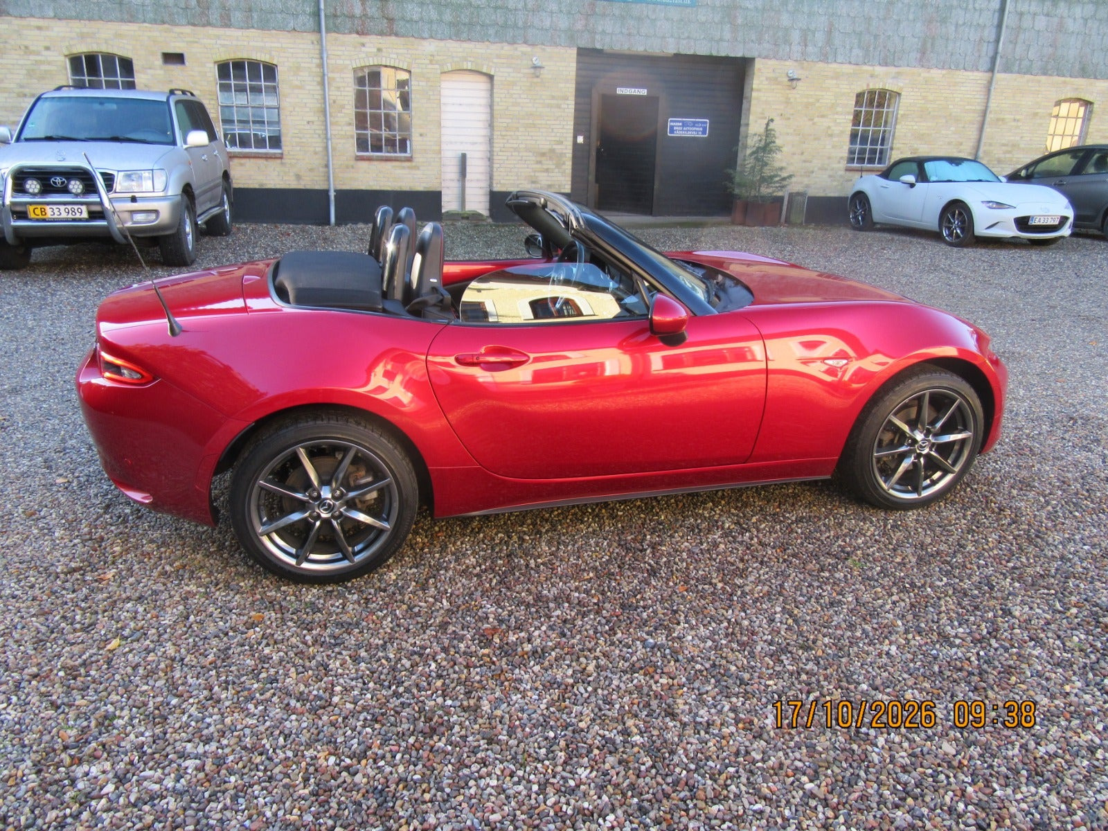 Rød Mazda MX-5 fra 2016