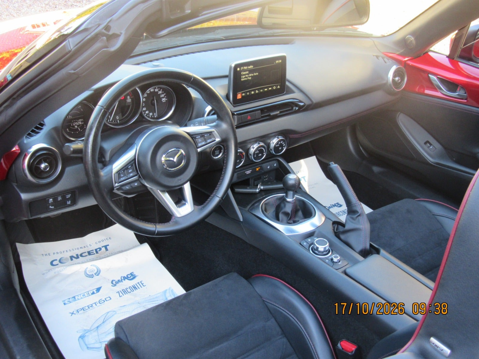 Rød Mazda MX-5 fra 2016
