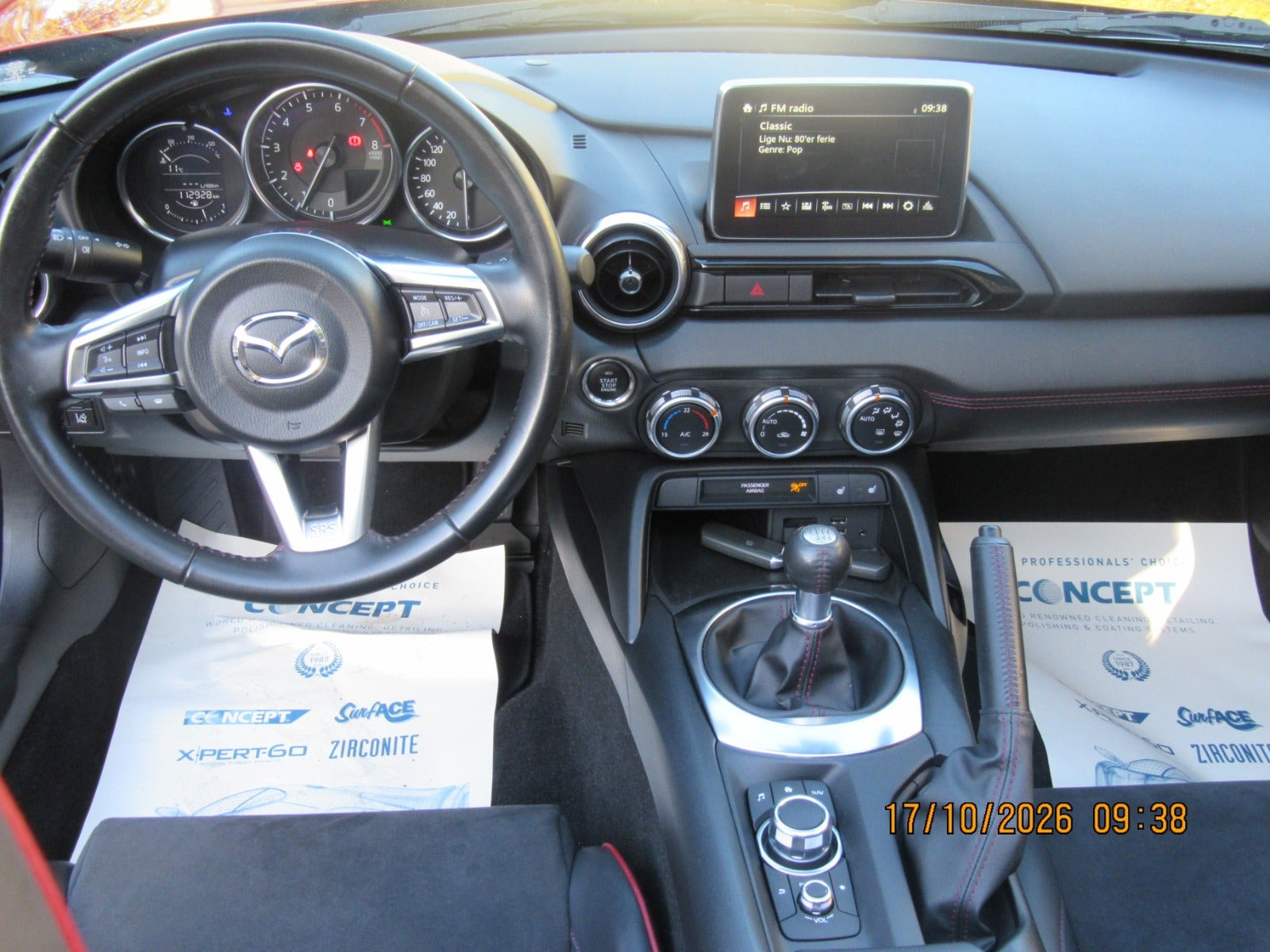 Rød Mazda MX-5 fra 2016