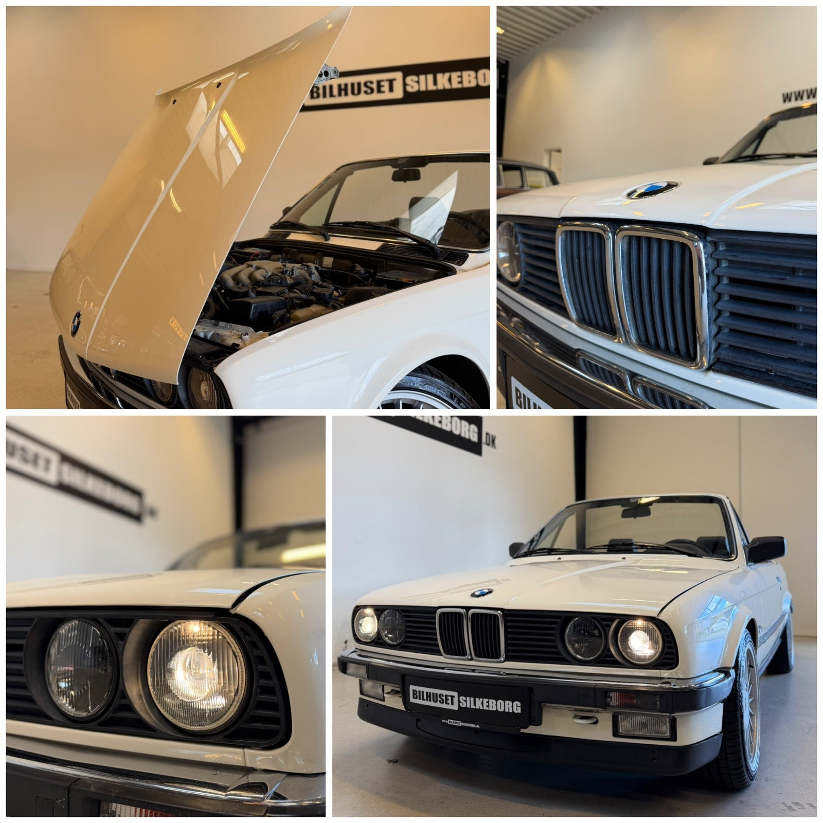 Sort BMW 320i fra 1987