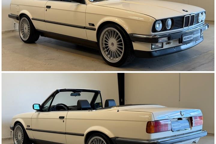 Sort BMW 320i fra 1987