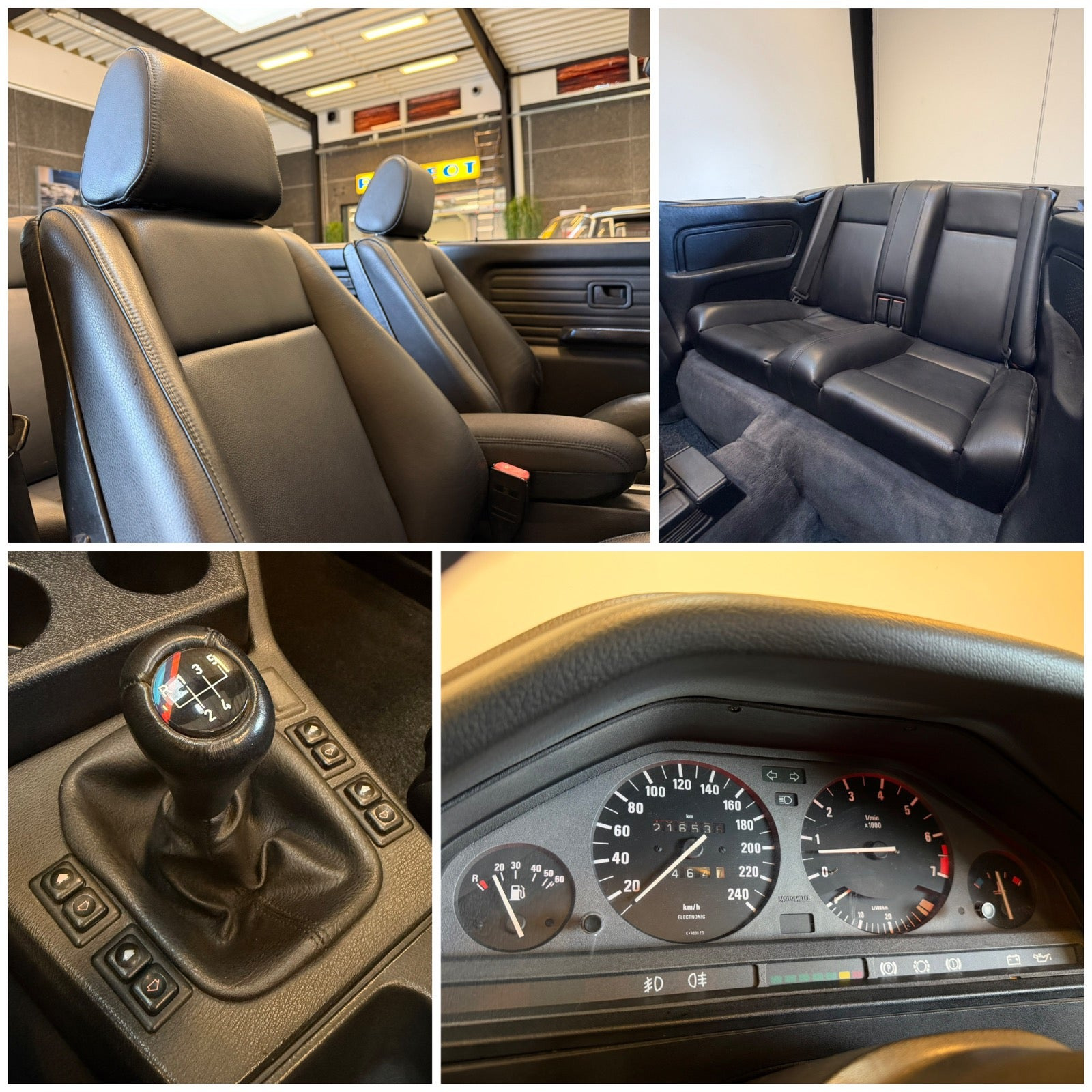 Sort BMW 320i fra 1987