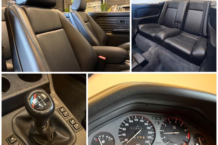 Sort BMW 320i fra 1987
