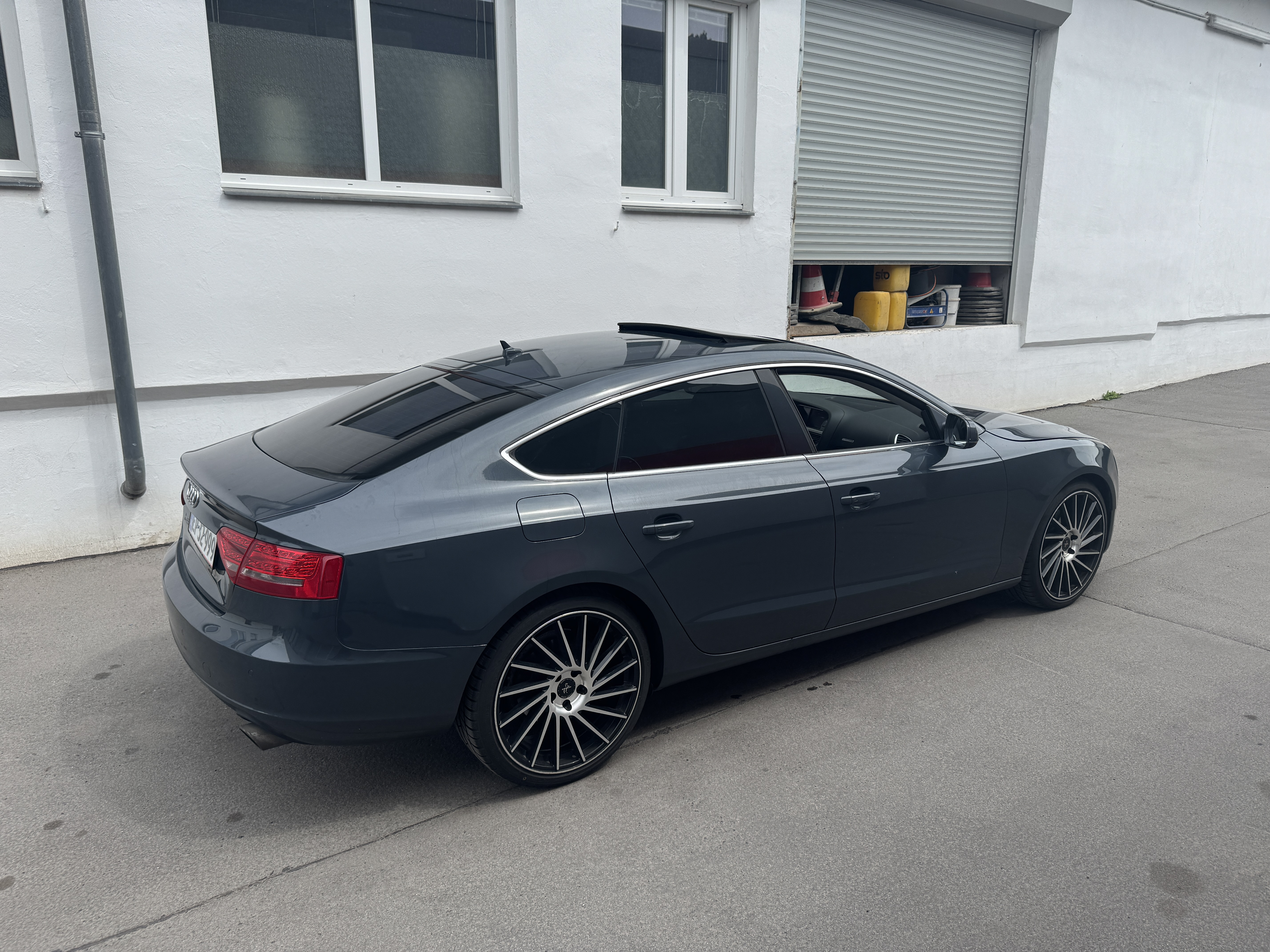 Grå Audi A5 Sportback fra 2010