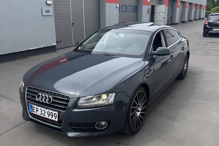 Grå Audi A5 Sportback fra 2010