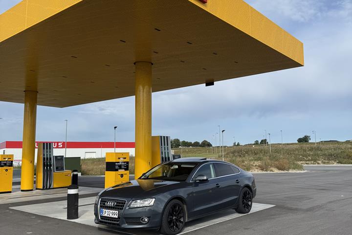 Grå Audi A5 Sportback fra 2010