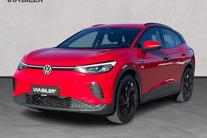Rød VW ID.4 fra 2023 set udefra