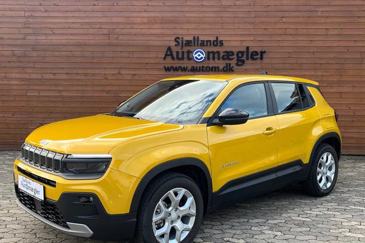 Gul Jeep Avenger fra 2025