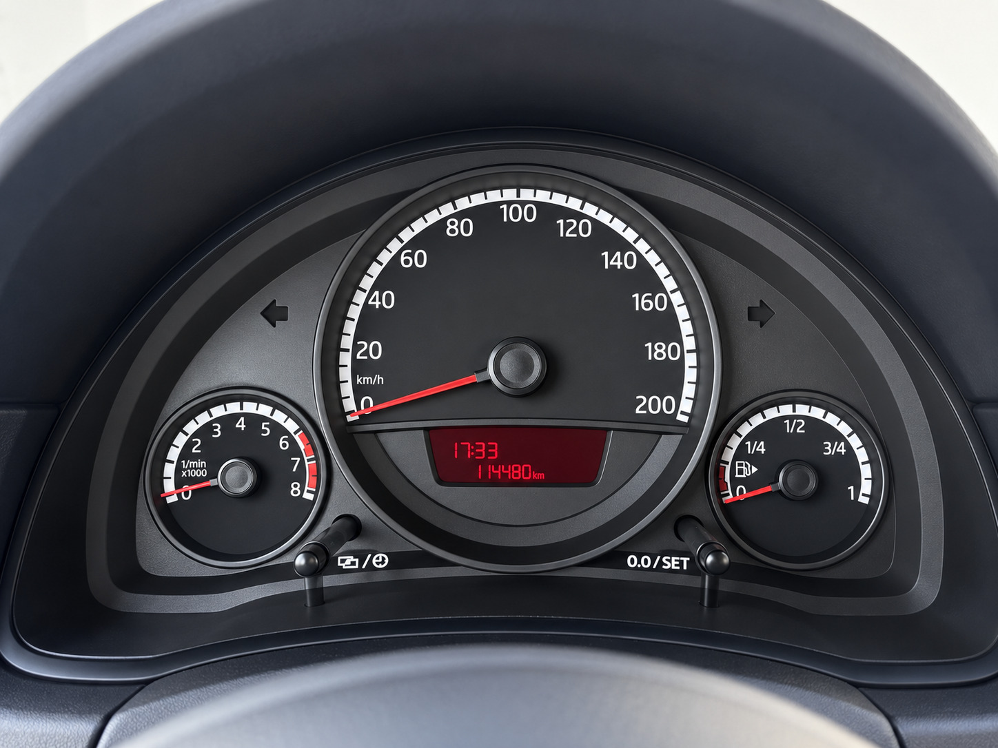 Blå VW UP! fra 2015
