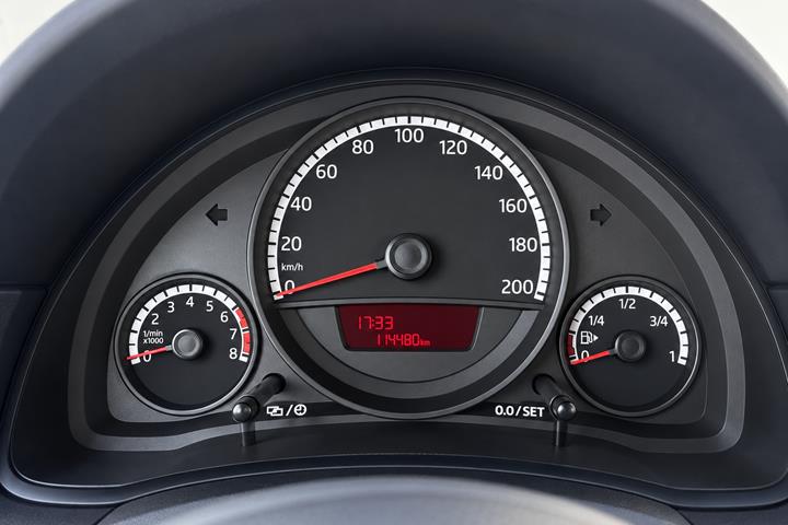 Blå VW UP! fra 2015