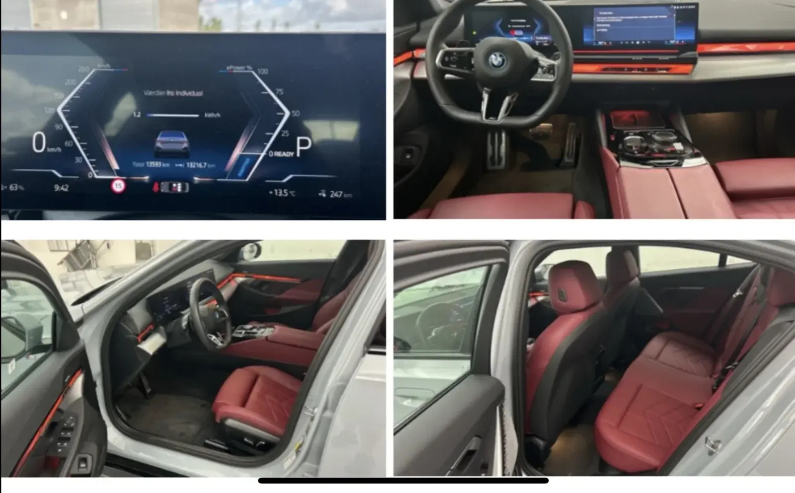 Grå BMW i5 fra 2024