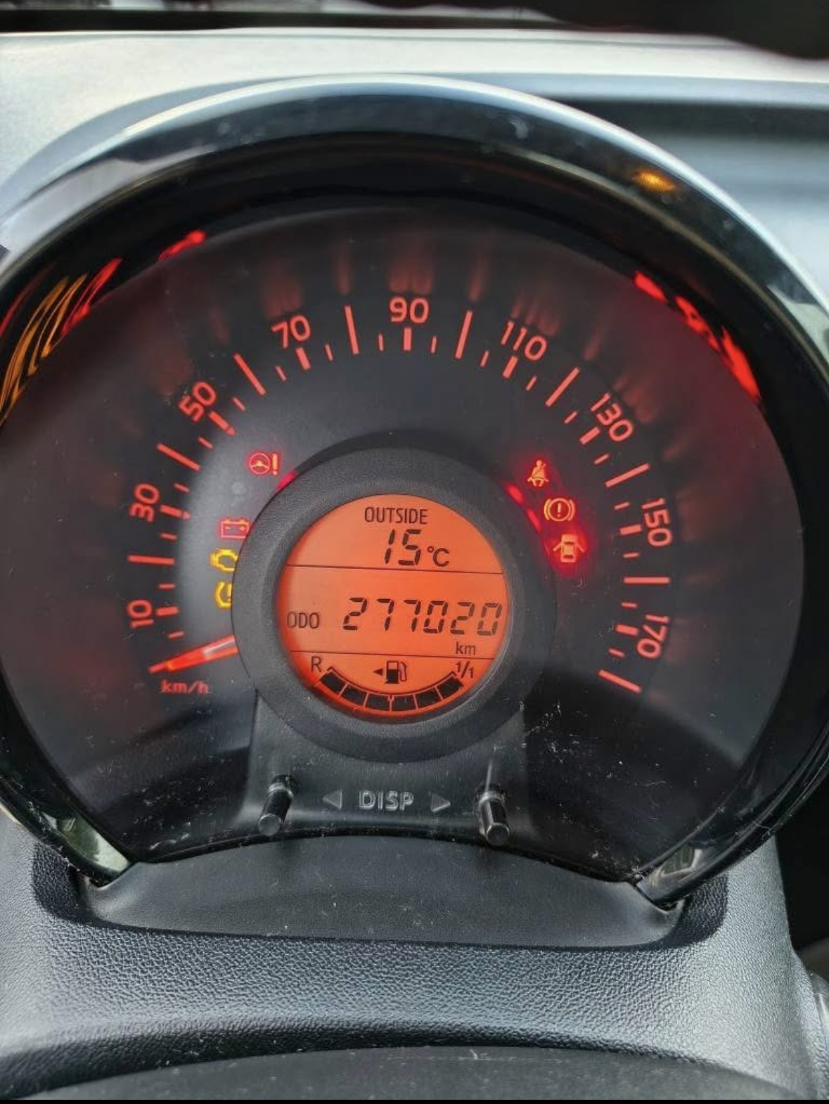 Hvid Toyota Aygo fra 2014