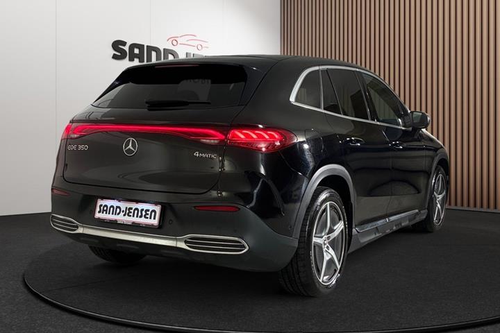 Sort Mercedes EQE350 SUV fra 2024
