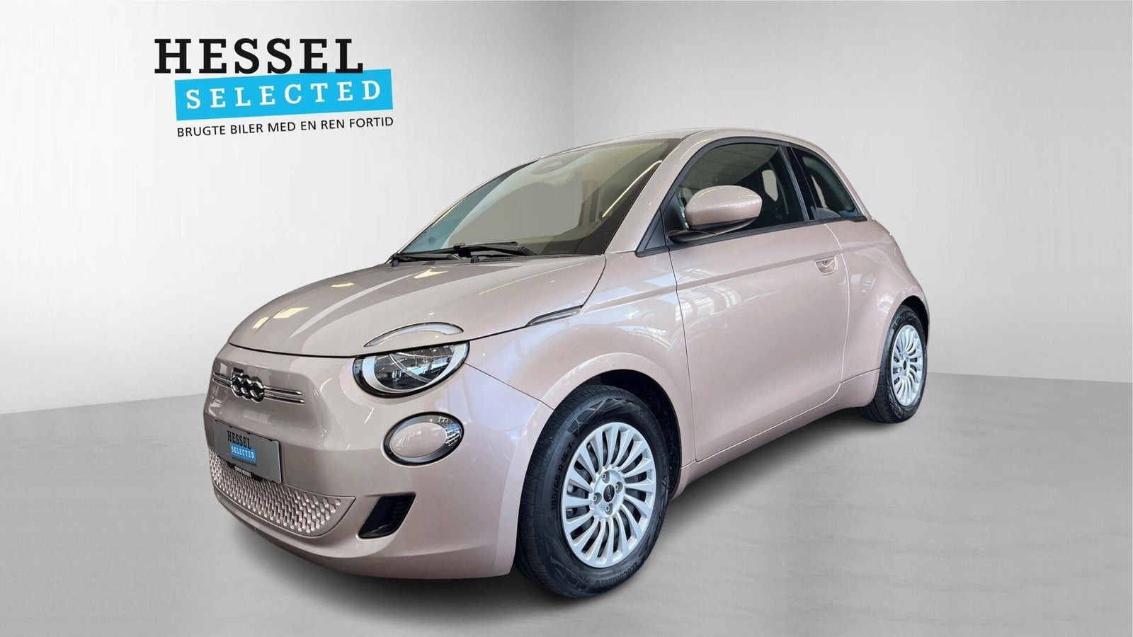 Pink Fiat 500e fra 2023
