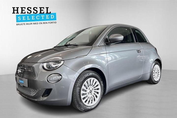 Grå Fiat 500e fra 2023