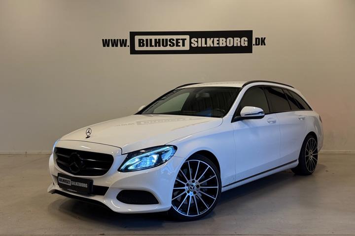 Hvid Mercedes C350 e fra 2016
