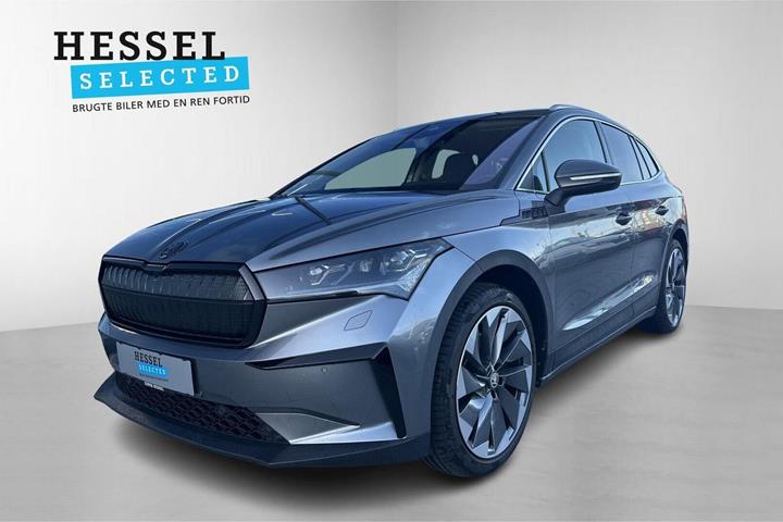 Hvid Skoda Enyaq fra 2022