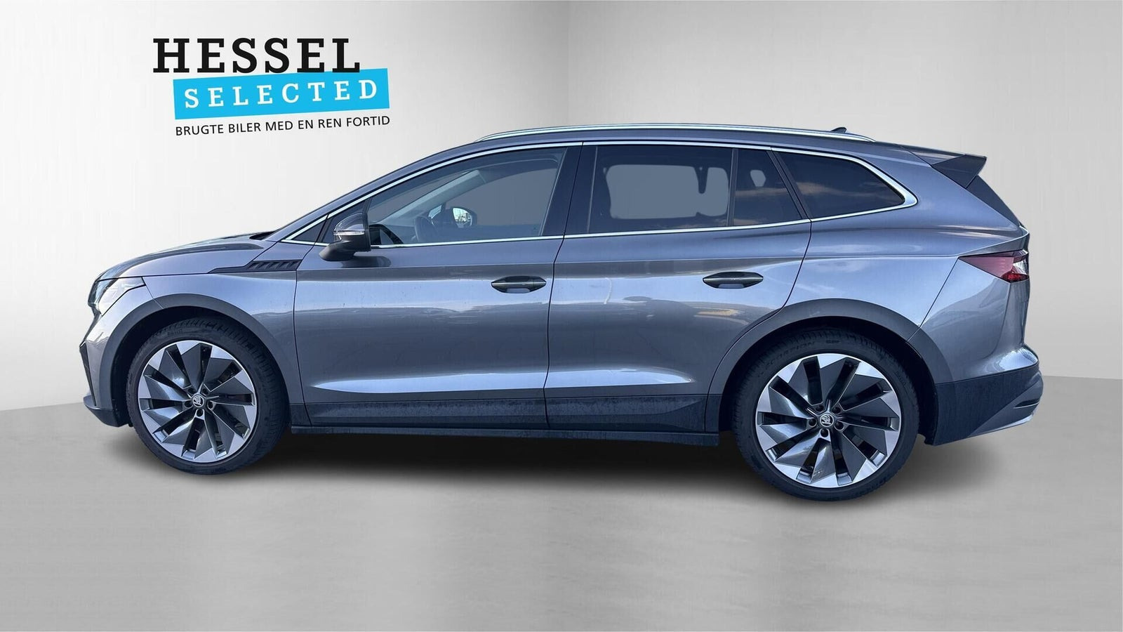 Hvid Skoda Enyaq fra 2022