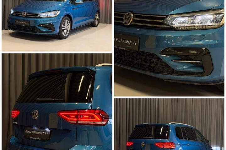 Blå VW Touran fra 2019