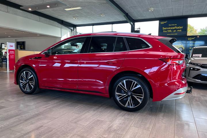 Rød Skoda Enyaq fra 2026