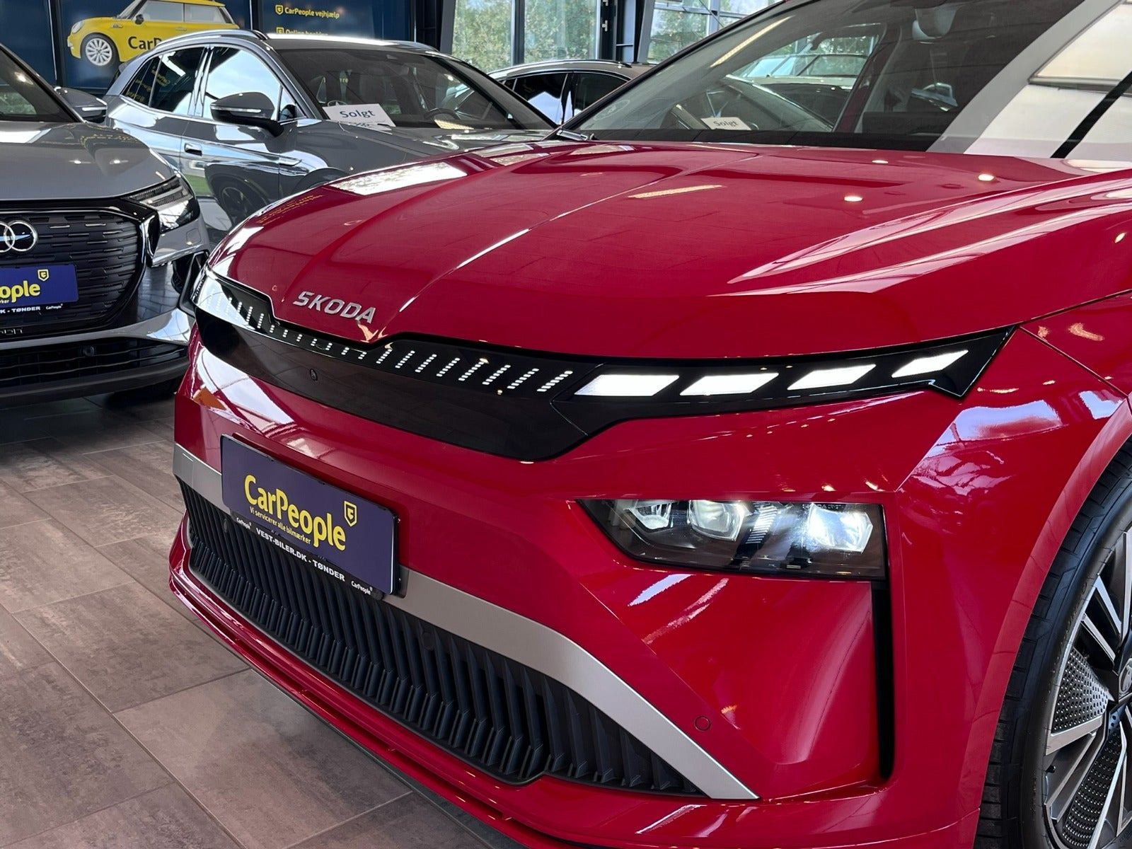 Rød Skoda Enyaq fra 2026