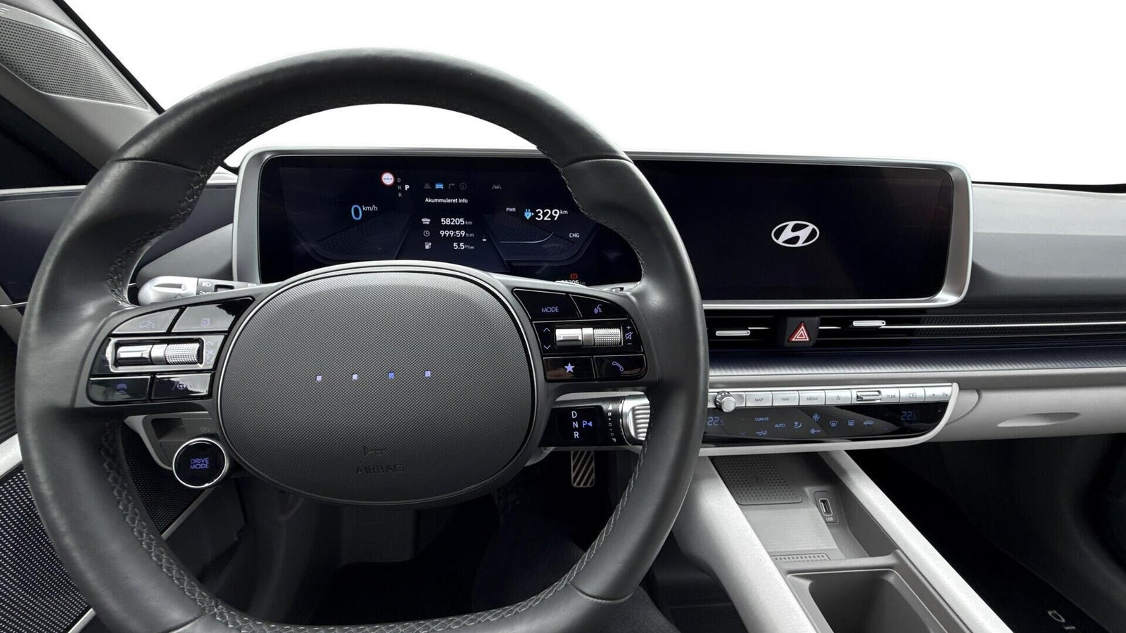 Grå Hyundai Ioniq 6 fra 2023