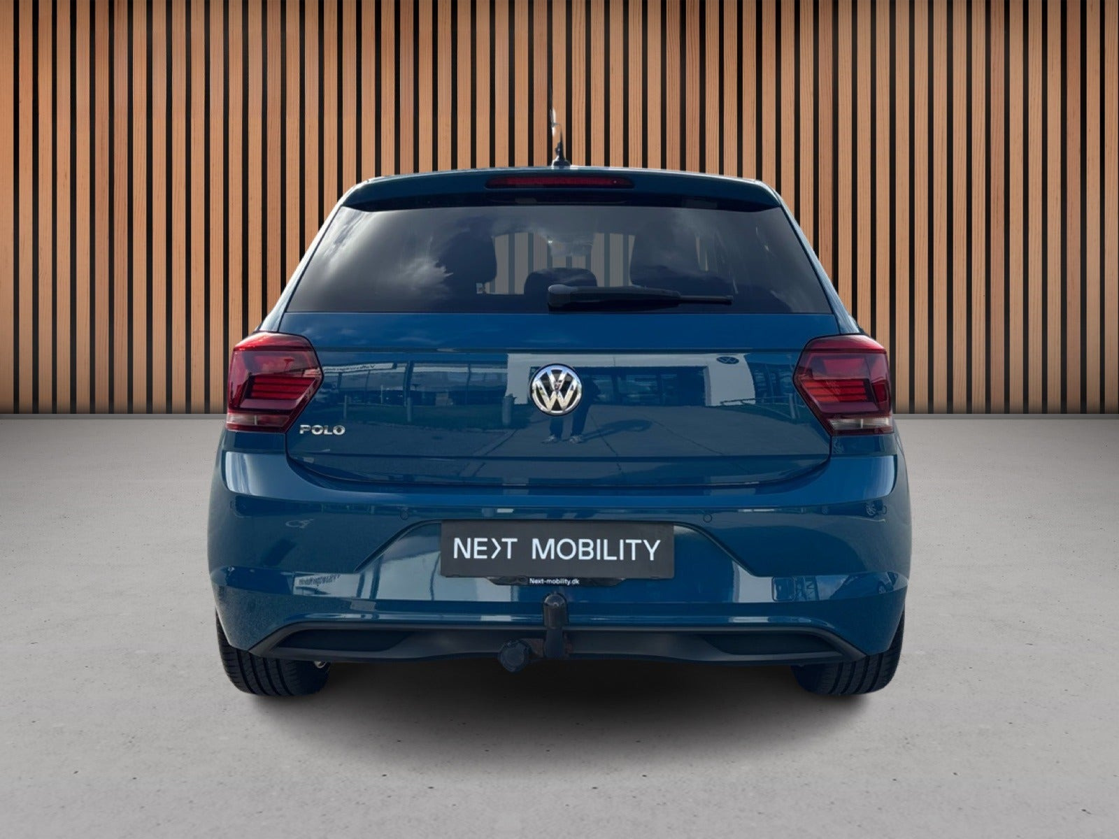 Blå VW Polo fra 2018