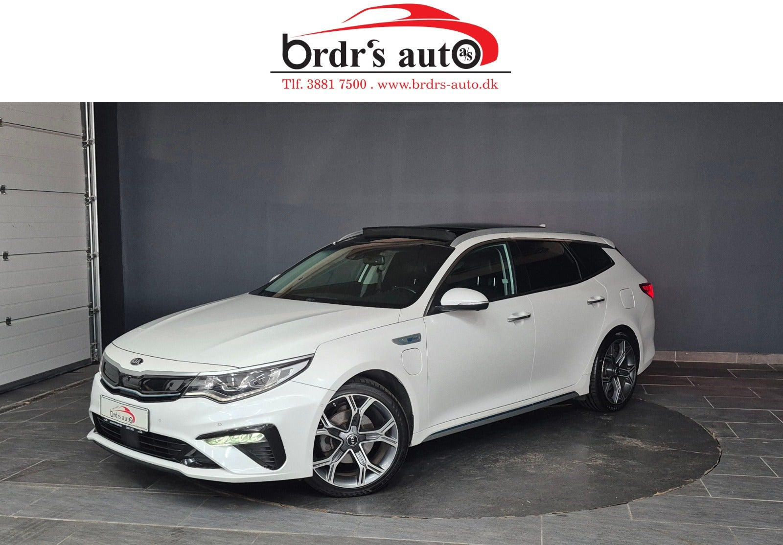 Hvid Kia Optima fra 2020