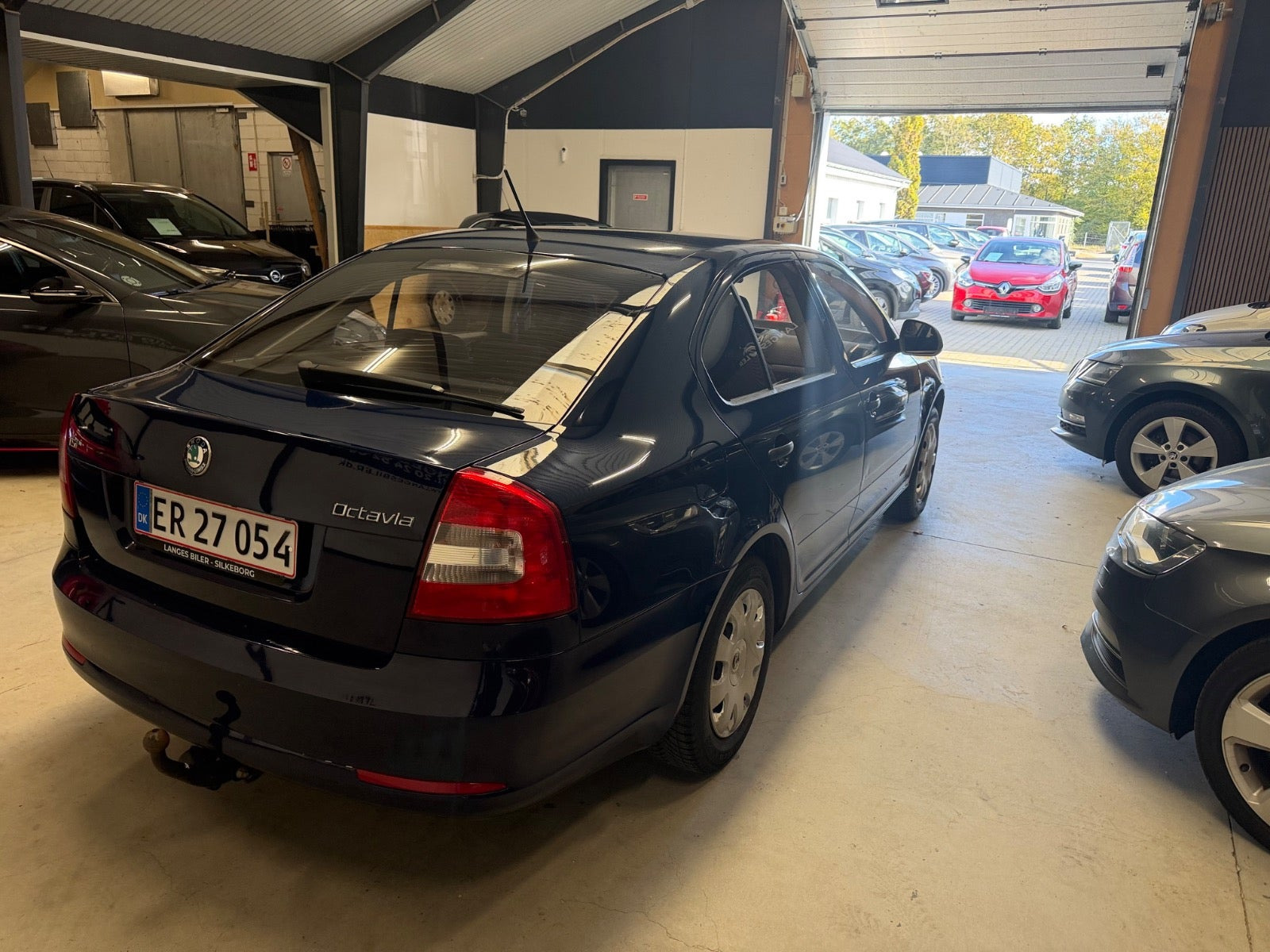 Blå Skoda Octavia fra 2011