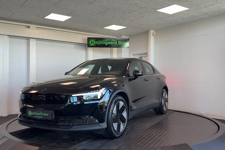 Sort Polestar 2 fra 2025 set udefra
