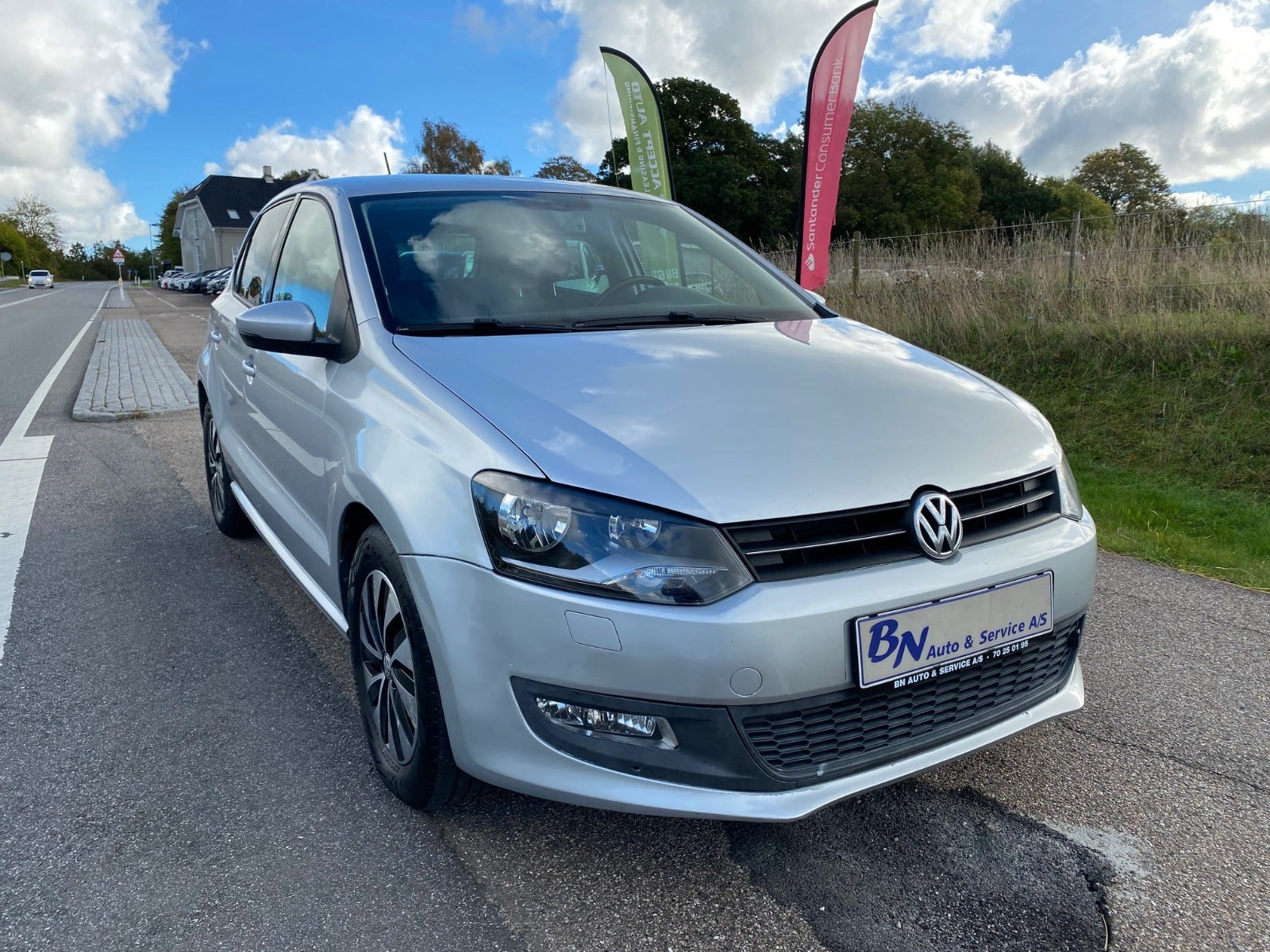 Sølv VW Polo fra 2011