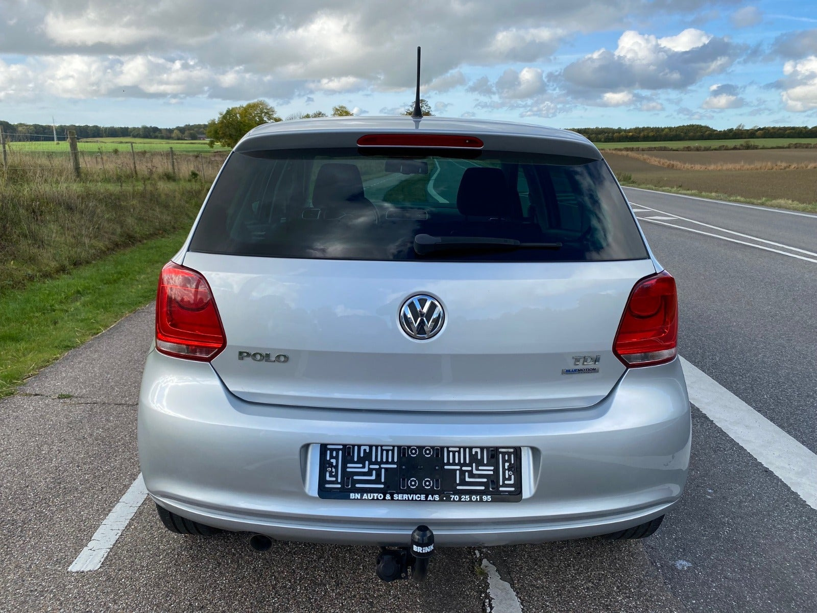 Sølv VW Polo fra 2011