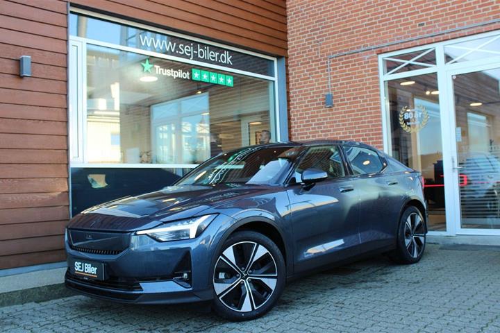 Blå Polestar 2 fra 2024