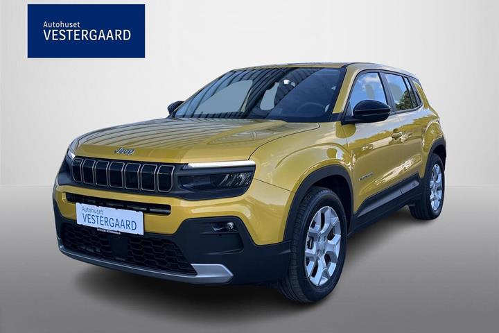 Gul Jeep Avenger fra 2025
