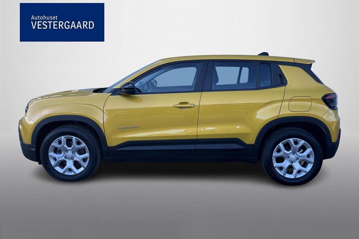 Gul Jeep Avenger fra 2025
