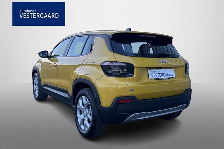 Gul Jeep Avenger fra 2025