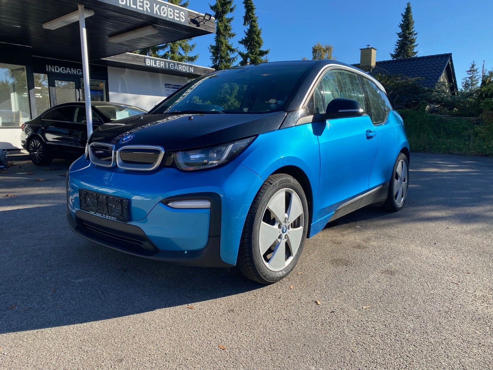 Blå BMW i3 fra 2018