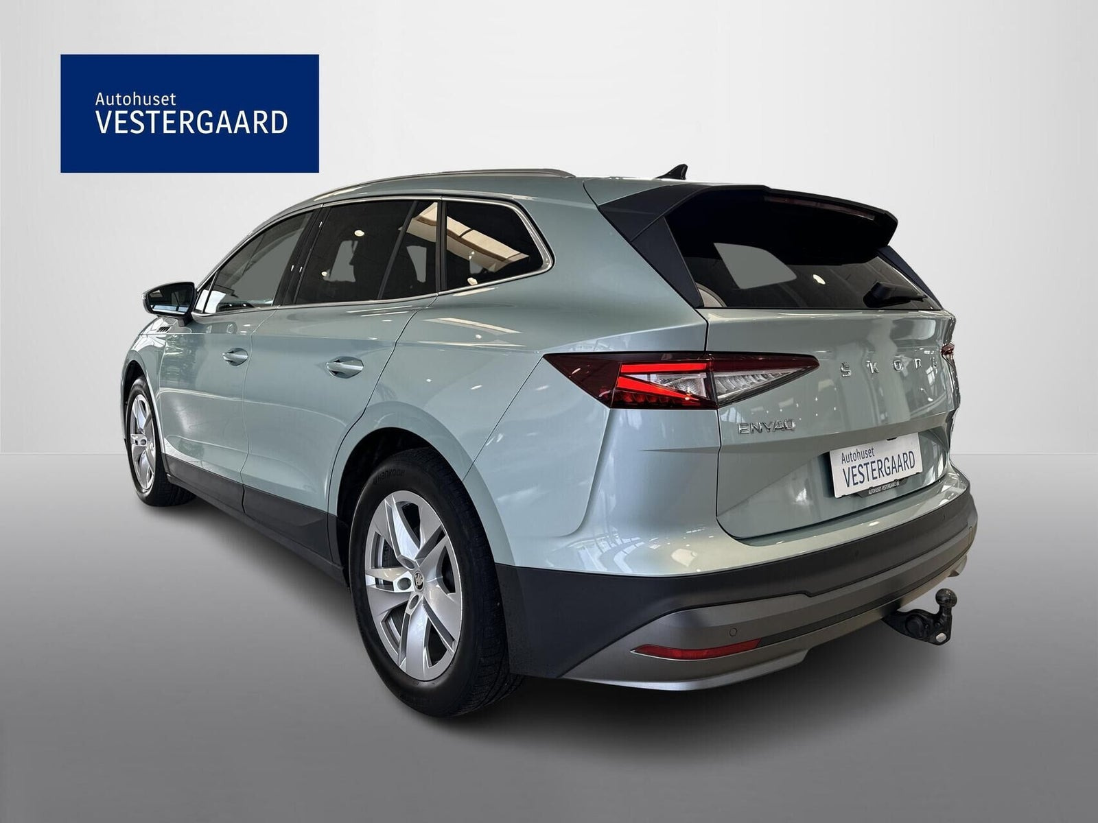 Blå Skoda Enyaq fra 2023