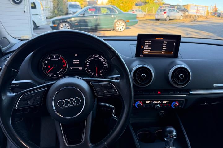 Sort Audi A3 fra 2017